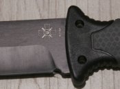 Тактичний ніж 4018А ЗСУ 27см огниво,точилка,свисток,склобій в пластикових ножнах