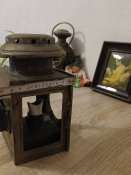 2Ф# Лампа старовинна латунна виробництва Франціі