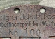 Жетон Zollgrenzschutz/SS