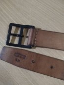 Кожаный ремень армии Швейцарии, 1976 год. 130 см.