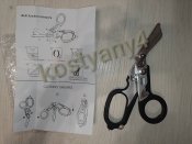 Тактические ножницы парамедика (качественный рабочий аналог "Leatherman Raptor") + чехол (кофр)