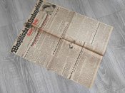Лист газети Wesfalische Landeszeitung.