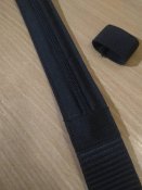 Ремень с карманом "Money belt". Чёрный. 124 см.