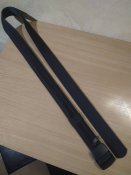 Ремень с карманом "Money belt". Чёрный. 124 см.