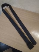 Ремень с карманом "Money belt". Чёрный. 124 см.