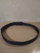 Ремень с карманом "Money belt". Чёрный. 124 см.