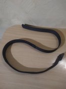 Ремень с карманом "Money belt". Чёрный. 124 см.