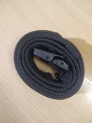Ремень с карманом "Money belt". Чёрный. 124 см.