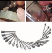 Набір алмазних борфрез для гравера, шліфмашини (Dremel), 20 шт