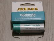Аккумулятор AREXES 18650 Li-Ion 1000 mAh,...