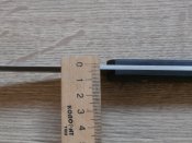 Мисливський ніж Самурай Дамаск Tanto Blade 21см в ножнах з екошкіри,ручка дерево