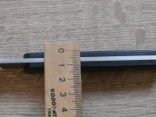 Мисливський ніж Самурай Дамаск Tanto Blade 21см в ножнах з екошкіри,ручка дерево