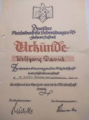 Свідоцтво про участь у футбольні команді 1936 рік.