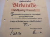 Свідоцтво про участь у футбольні команді 1936 рік.