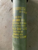 Тубус порохових зарядів M119A2 (M777)