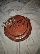 Мина ТМ 62 М  со взрывателем МВП 62М. Макет. (1 шт.)