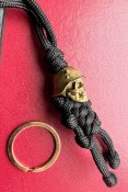 Намистина (бусина) "Nazi Scull Gold" з паракордовою людиною