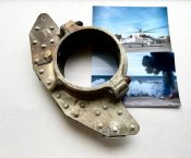 Обломок сбитого вертолета Ми-24П