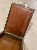 Шкатулка для сигар, табака, сигарел, сигарет, личных  вещей, отделка серебром 800пробы