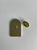 Металевий значок-пін на рюкзак Memento Mori, колір: чорний, арт: 41870