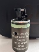 Дымовая граната Mk 17 mod 0 зеленая (использованая)