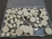Полірувальні насадки 80 шт набір для гравера DREMEL, бормашинки, у зручному боксі