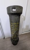 Тубус контейнер порохового заряду, висота 70 см, 155 мм гаубиці