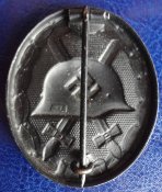 Знак "За ранение 1939" в чёрном. Клеймо L/53.