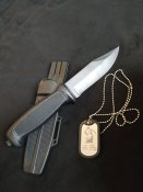 Ніж туристичний тактичний Columbia 23см  у пластиковому чохлі