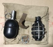 Учебные Ф-1 и РГД-5 с трёхсекционным подсумком на ВОВ