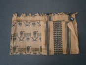 Арафатка шемаг "Січ" пісочно-чорна 100% бавовна 105х105 см