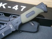Ніж туристичний похідний АК-47 з ножнами 30 см + склобій стропоріз кресало компас точилка свисток