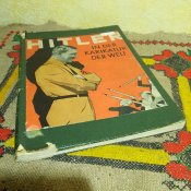 Раритетна стара книга "Hitler in der Karikatur der Welt". Гітлер у своїй карикатурі . Колекція зображень ".