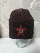 Шапка оккупанта, з червоною зіркою(хороший стан)