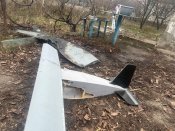 БПЛА орков . Корпус від обманки шахеда.