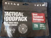 Сублімовані макарони від Tactical Foodpack Beef Spaghetti Bolognese