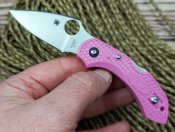 Ніж Spyderco Dragonfly pink barbie