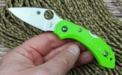 Ніж Spyderco Dragonfly light green