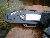 Ніж туристичний похідний АК-47 Black з ножнами 30 см склобій стропоріз кресало компас точилка свисток