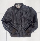 Куртка-бомбер кожаная р. XL.