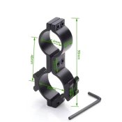 Кріплення на приціл подвійне з Weaver 25,4 / 30 мм