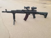Цевье длинное тактическое для карабинов на базе АК 74, АКМ, АКС цвет чёрный