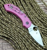 Ніж Spyderco Dragonfly pink barbie