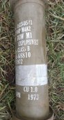 Тубус металевий для пороху арти 155 мм. М4А2. 70 см 1972 р.