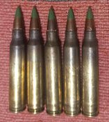 ММГ патронів 5,56×45 мм НАТО. 5 шт. Латунь. гільзи та кулі