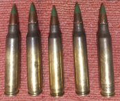 ММГ патронів 5,56×45 мм НАТО. 5 шт. Латунь. гільзи та кулі