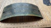 Шильда Deutshe Masсhinenfabrik, що робила буч...