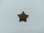 Пришивная полевая звездочка РККА на пилотку оригинал №2