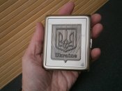Футляр металевий на 20 сигарет Тризуб UA-9