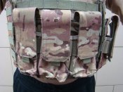 Плитоноска с подсумками для магазинов АК в расцветке МТР (мультикам).